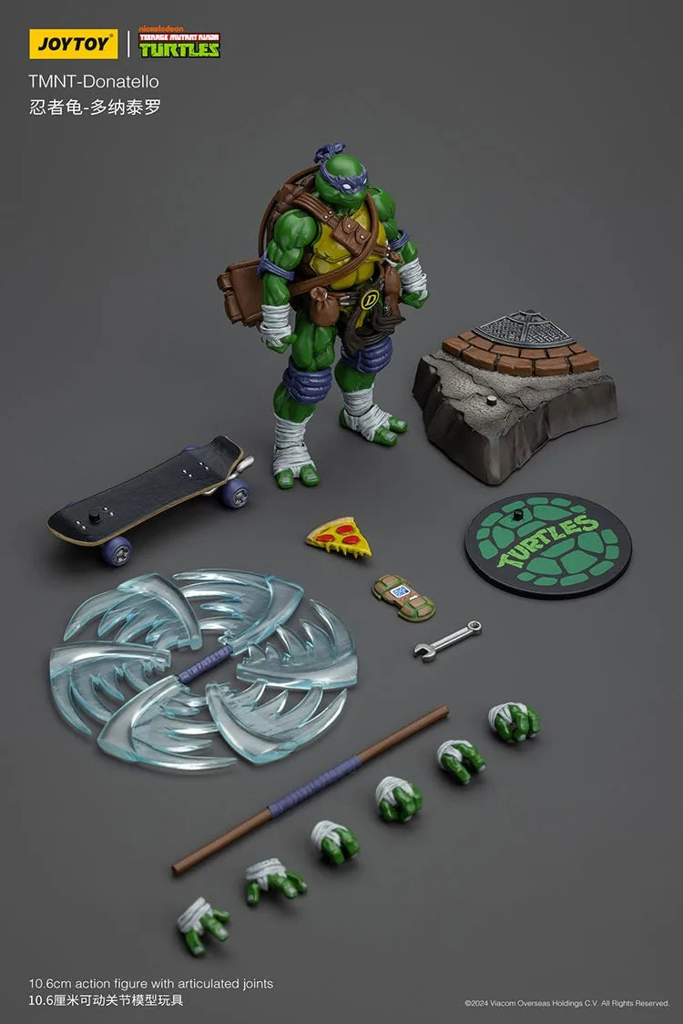 JOY TOY TMNT Donatello Action Figures Original Doll Decoration Gift Collection Garage Model Kits