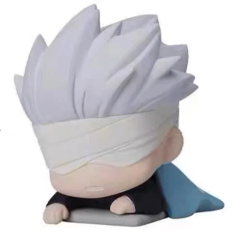 Japan Stato Egg Twisting Anime Jujutsu Kaisen Toge Yuta Panda Maki Satoru Gojo Q Version Sleep Ornaments Collectible Figure Gift