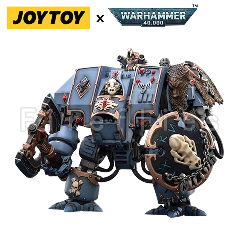 1/18 JOYTOY Action Figure Mecha 40K Space Wolves Venerable Dreadnought Brother Hvor Anime Model Toy