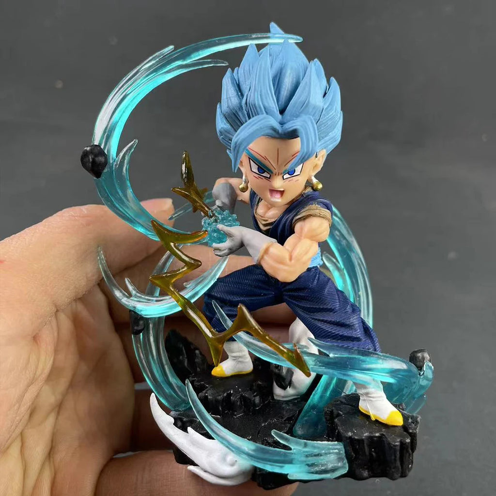 Q версия Dragon Ball Z Vegeta фигурка Vegetto 11CM PVC екшън фигурки колекция модели играчки