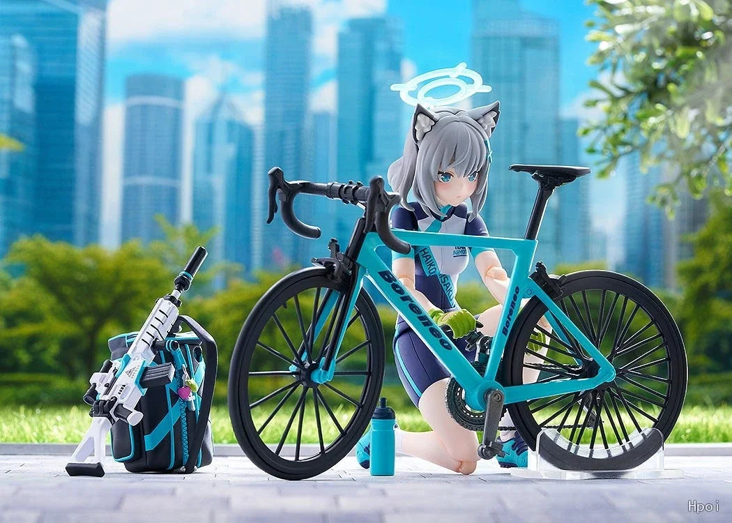 Original Max Factory Figma #644 DX Blue Archive Shiroko Sunaookami Cycling Outfit Ver. 145mm Action Figure Collectible Model