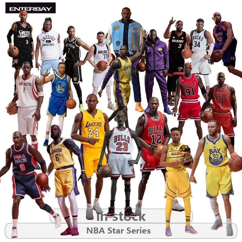 ENTERBAY Original 1\6 Basketball Star Mobile Doll Series Junji Ito Dennis Rodman\KOBE Action Figure Model Toys Movable Model