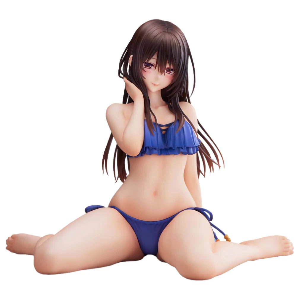 Original illustration figurine Minazumi Kasane sitting action figures Minazumi figurine PVC Model Toys Ornament Statue Gift 15cm