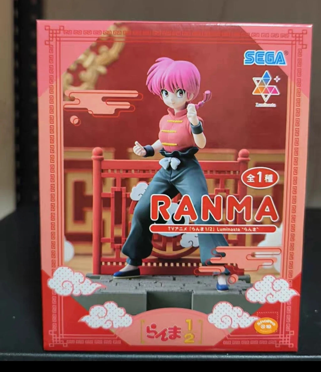 Genuine Sega Ranma 1/2 Luminasta PM Figure Shampoo Saotome Ranma Tendou Akane Original Anime Figure Model Collector Figurine Toy