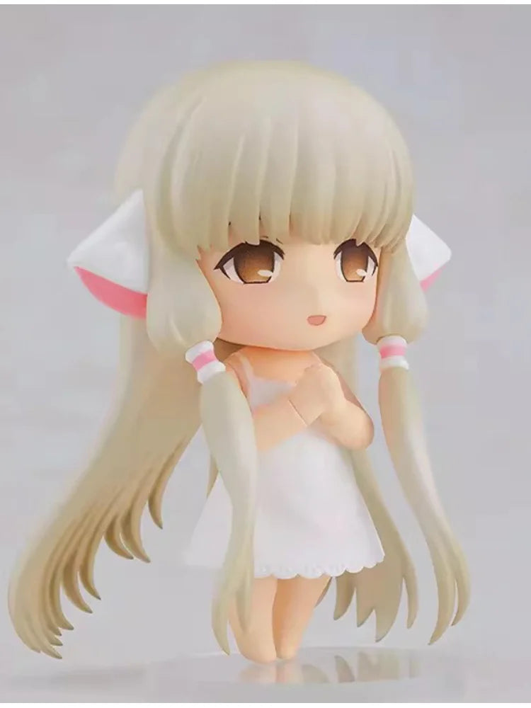 Anime Chobits Chi 2053 Q Version Movable Interchangeable Face Boxed Action Figure Desktop Ornament For Anime