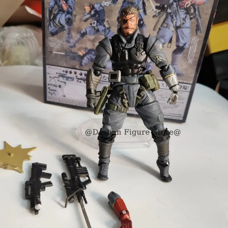 Kaiyodo Metal Gear Solid Venom Snake Action Figure Revoltech The Phantom Pain Snake Figurine PVC Movable Collection Model Toys