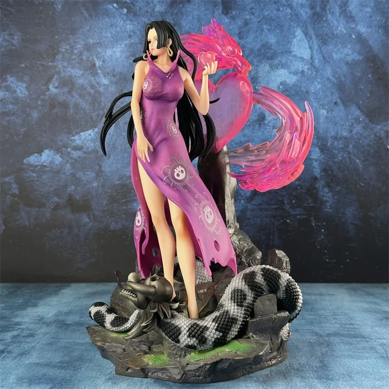One Piece 38cm Snake Hime Phantom Empress Shichibukai Resonance Booyah Hancock Action Figure Pvc Model Statue Toys Gift