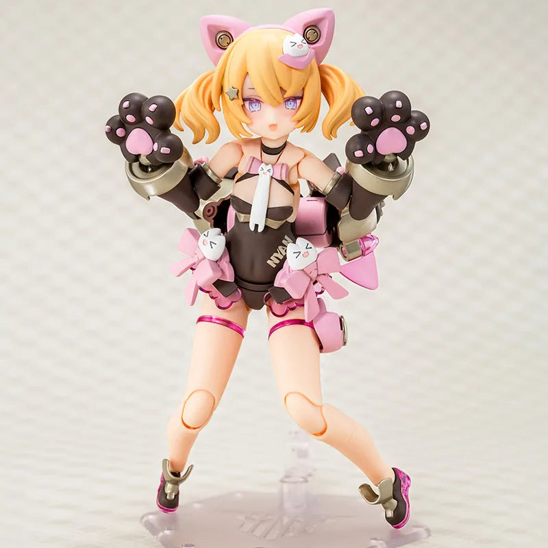 In Stock KOTOBUKIYA Original BOX MEGAMI DEVICE 26.1 PUNI MOFU KURO MAO Action Figure Model Toy Gift for Kid Foam Box Packaging
