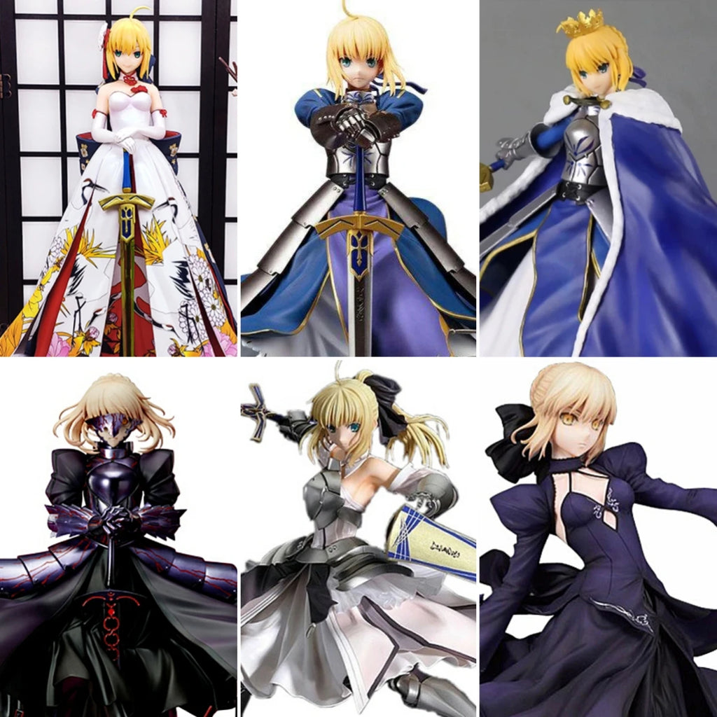 Fate/Stay Night Black Saber Altaria Pendragon Anime-Modellstatue Sammlerfigur Black Saber Dekoration Spielzeug Action Geschenk
