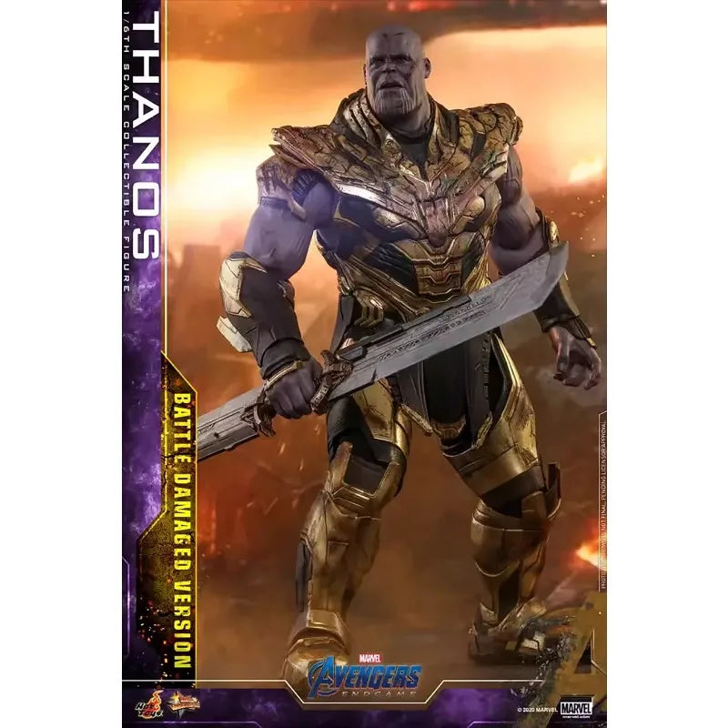 HotToys HT MMS564 1/6 Thanos4.0 Battle Damaged Edition 41.5cm Action Figure Model with Luminous Nano Gloves