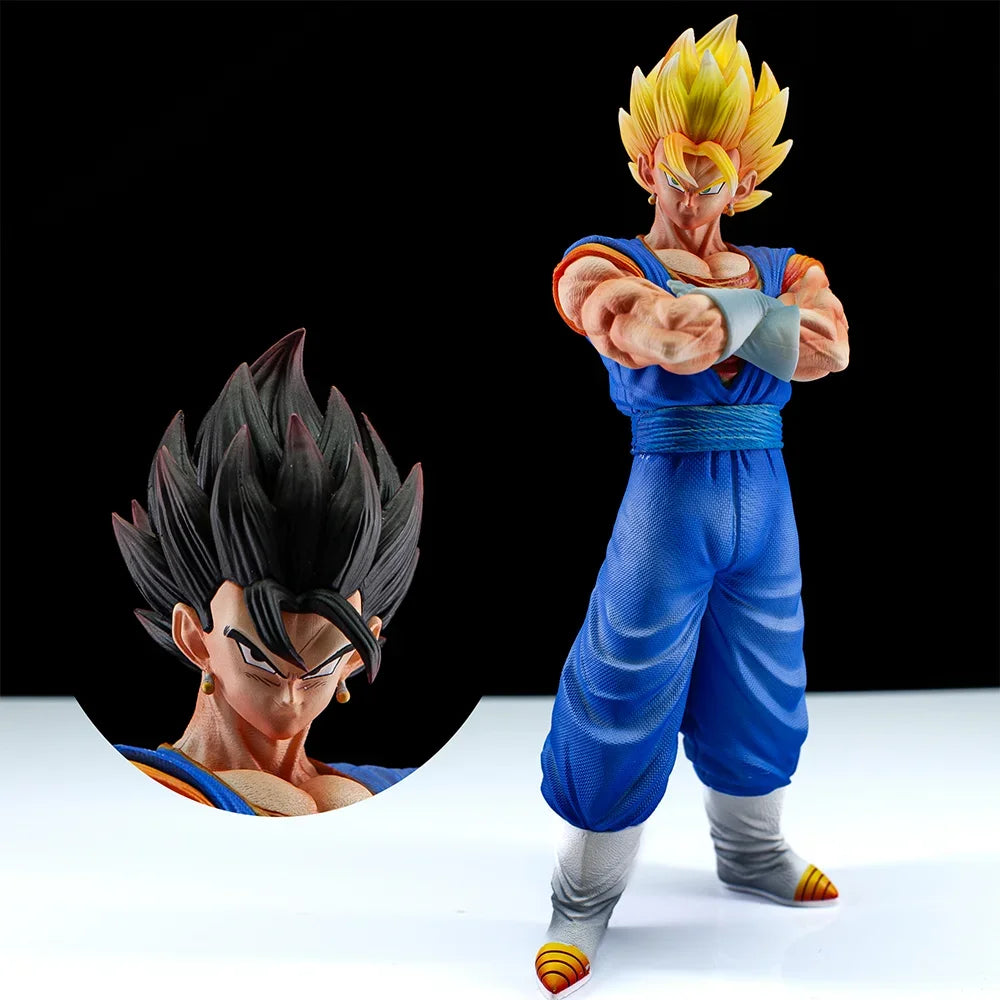 Anime Dragon Ball Z Figure Vegetto Gogeta Action Figure Two Heads Replacable PVC Statue Model Collection Gifts