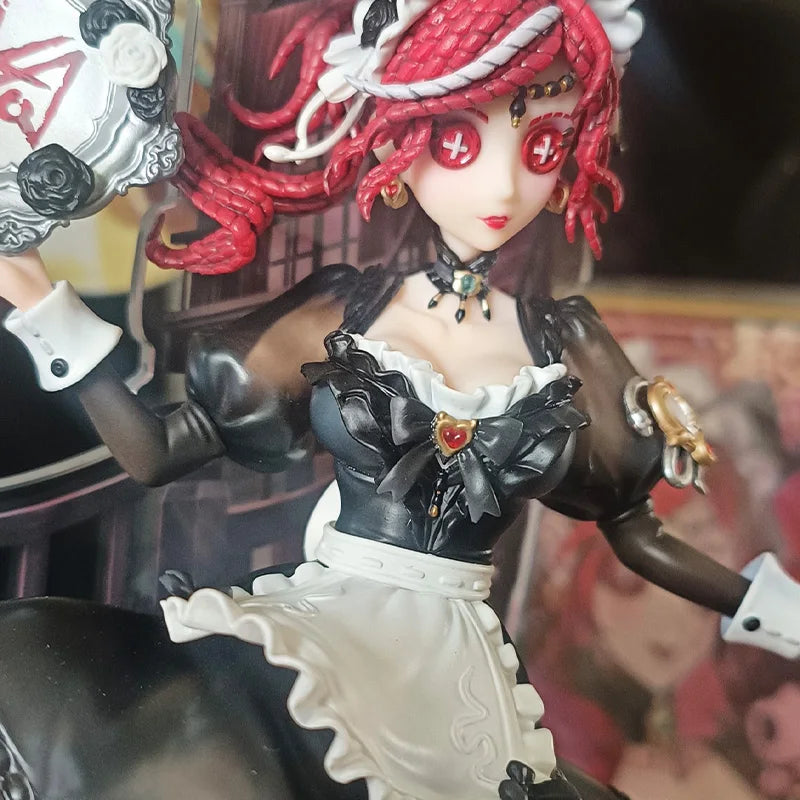 Identity V  Red Haired Witch Priestess Figure Acrylic Stand Display Collectible Gothic Style Handwork Tabletop Display Cute Gift