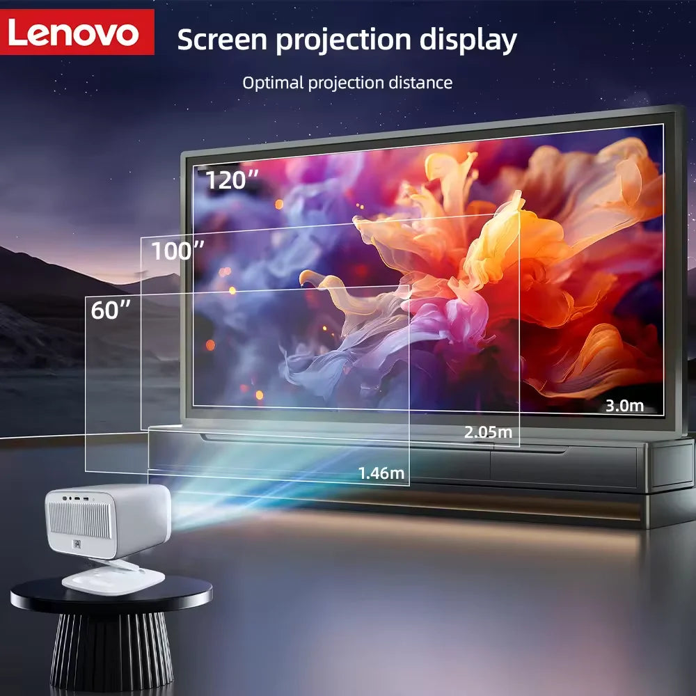 Lenovo Xiaoxin 100P Projektor 1140ANSI Ultra HD LED Video Film Heimkino Outdoor Tragbarer Strahlprojektor PK hy300 Proyector