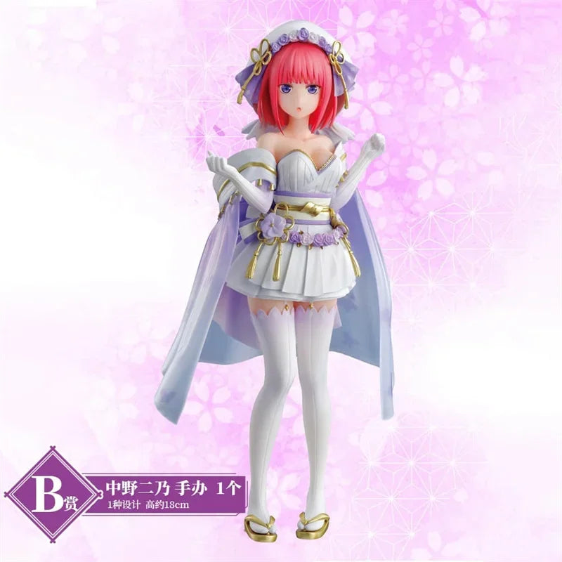 The Quintessential Quintuplets Anime Figure Nakano Ichika Nino Miku Yotsuba Itsuki Kawaii Model Desktop Decoration Kids Toy Gift