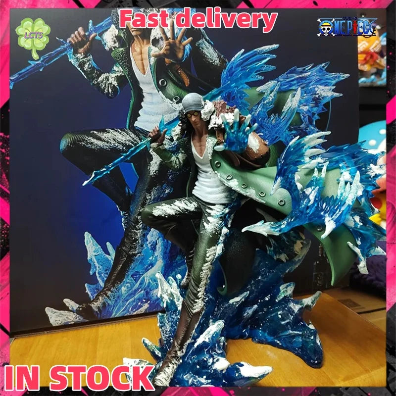 IN STOCK 30cm ONE PIECE Anime Figure Kuzan Figure Admiral of the Navy PVC Statue desktop decoration collection Model Gift Toy