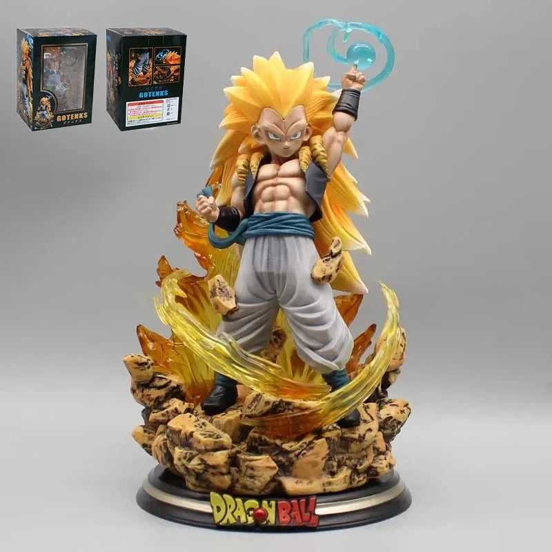 Dragon Ball Z Gotenks Figuren Sjj3 Gotenks Anime Figuren Super Saiyajin Gk Statue Figur 22cm Pvc Modell Puppe Sammlerstück Spielzeug Gif