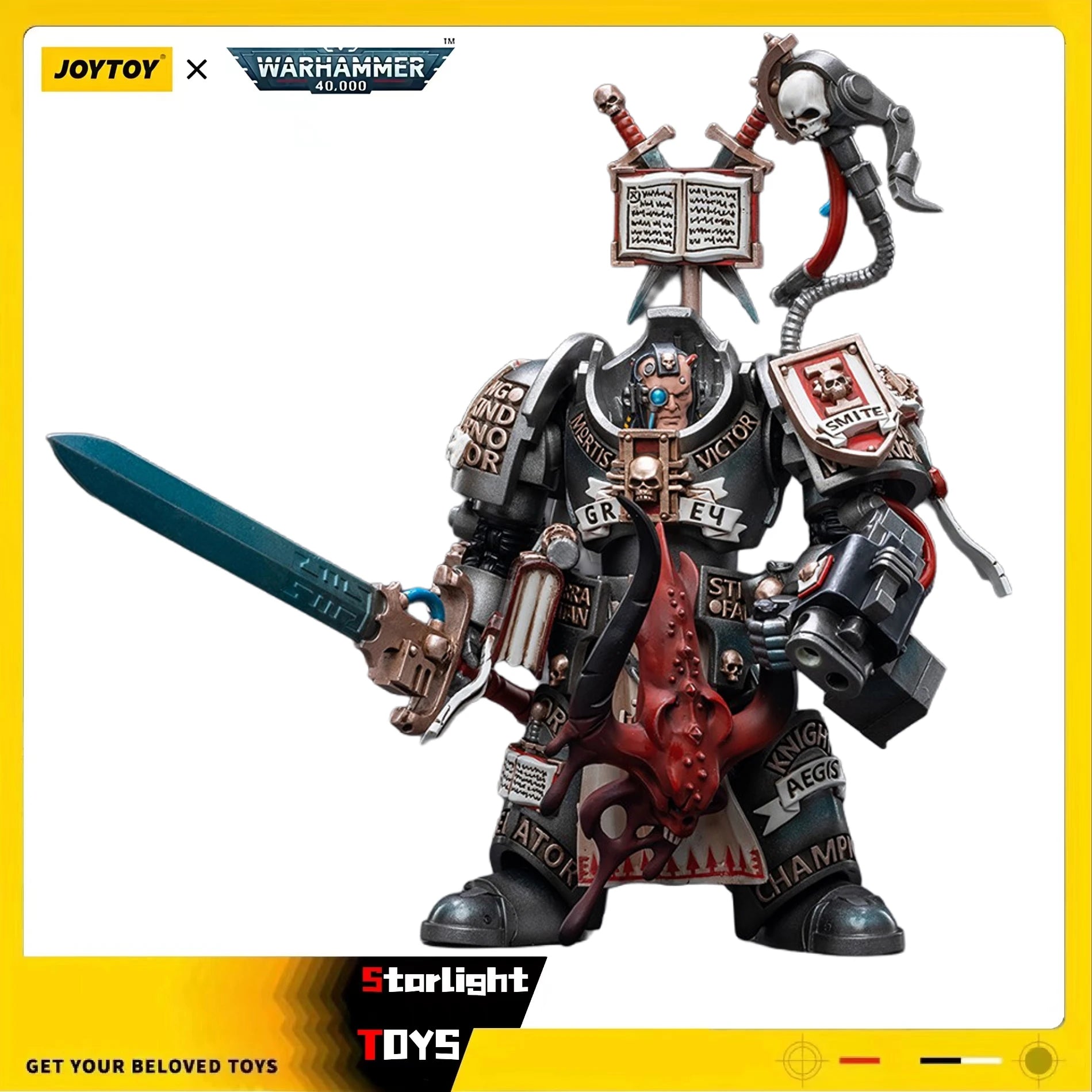 JOYTOY 1/18 Action Figure Warhammer 40K Grey Knights Terminator Incanus Neodan Model Toy Gift