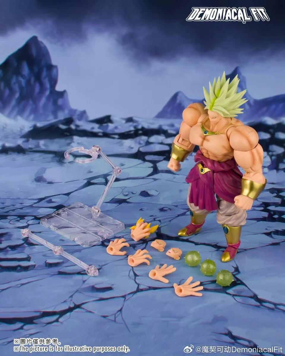 Dämonische Passform Dragon Ball Z Super Saiyan Broly Legendary Berserker Actionfigur Modell Spielzeug