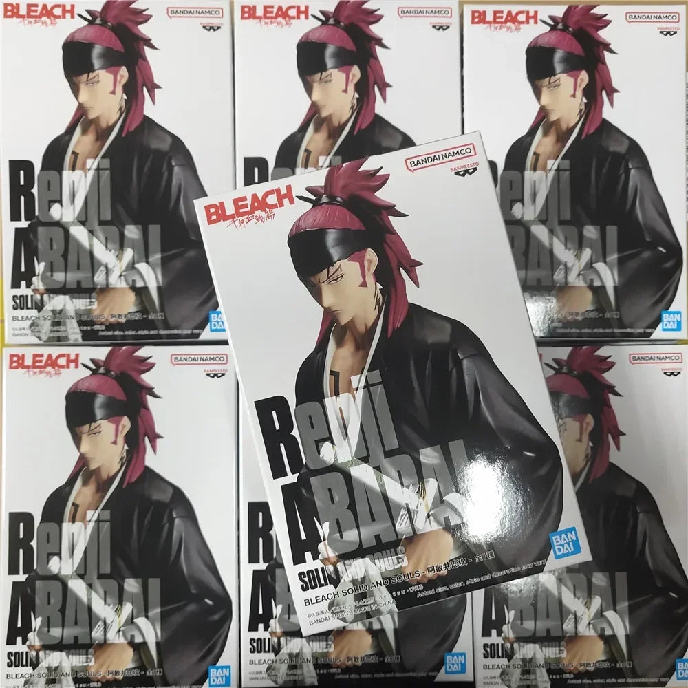 Bandai Original Anime BLEACH SOLID AND SOULS Abarai Renji PVC Actionfigur, 16 cm, Sammlerfigur, Dekofigur, Spielzeug, Geschenk