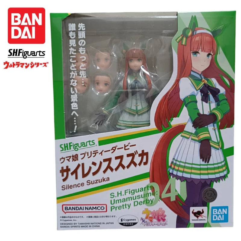 Auf Lager: Bandai Original SH Figuarts Pretty Derby Silence Suzuka Actionfigur, Modellpuppe, brandneu und originalverpackt, Anime-Charakter