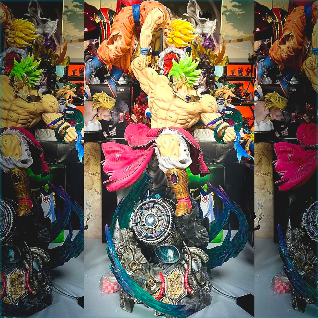 Broli Vs Goku Anime Figure Dragon Ball Broli 28cm Figurine Pvc Statue Model Doll Desk Decoration Collectible Toys Christmas Gift