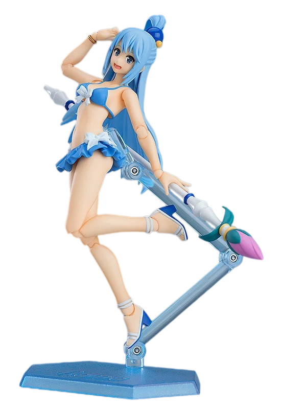 KonoSuba EX-063 Aqua Swimsuit Ver. figma EX-063 Figure Official Max Factory Anime Action Figure Collectible Toy Decor Gifts