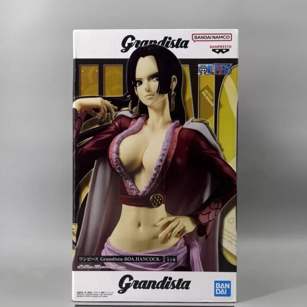 In Stock Bandai Original Genuine Banpresto Anime One Piece Boa Hancock Grandista 28cm Collections Model Toy Figure Birthday Gift