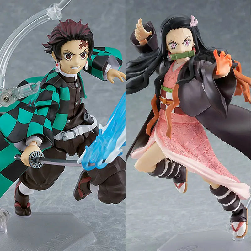 14CM DemonSlayer Figma KO Articulated Action Figures Model Kit Doll Desktop Ornament Decoration Boy Trendy Toy Otaku Statue Gift