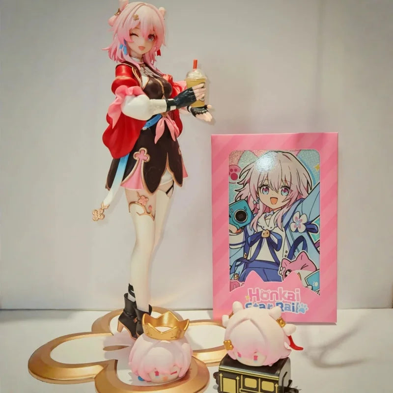In Stock Original Myethos Honkai Star Rail March 7th Hunting 1/8 Scale Action Figure Collectible Toy Gift Desktop Ornament