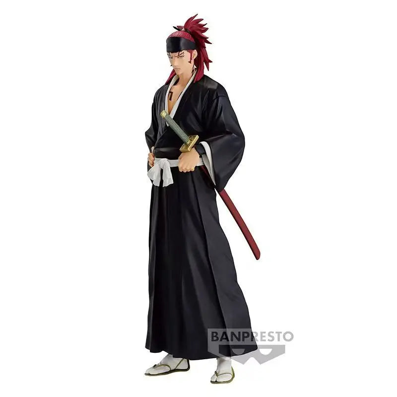 Bandai Original Anime BLEACH SOLID AND SOULS Abarai Renji PVC Actionfigur, 16 cm, Sammlerfigur, Dekofigur, Spielzeug, Geschenk