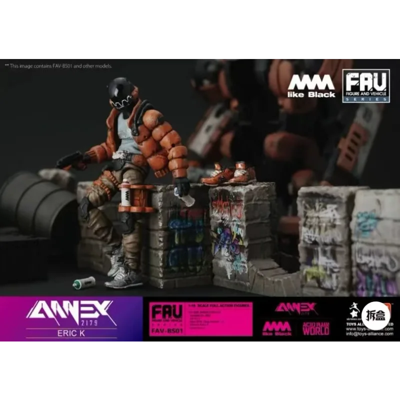 In Stock Acid Rain x AAAA like Black x ANNEX 2179 FAV-BS01 Eric K Movable Soldier Model Action Figure Toy Collection Gift