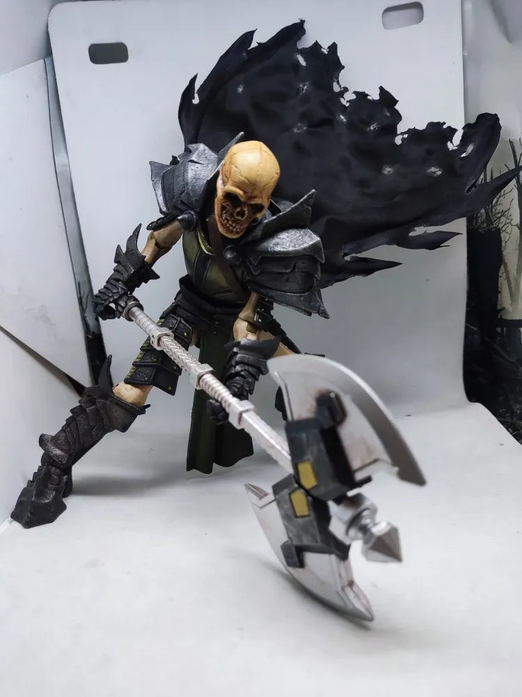 Handmade 1/12 Scale Male Soldier The Four Horsemen Mythical Legion Orc Skull Cloak Accessories For 6in Action Figure Model