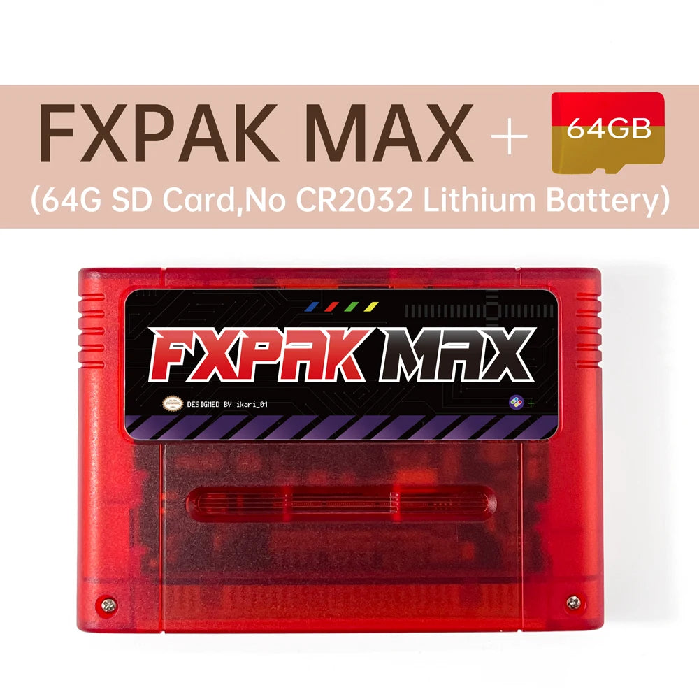 Latest FXPAK PRO MAX Firm1.11.0 For SNES NSTC/PAL Retro Console SFC Card Up To 200G RCT With Cyclone IV Hardware Game Everdrive