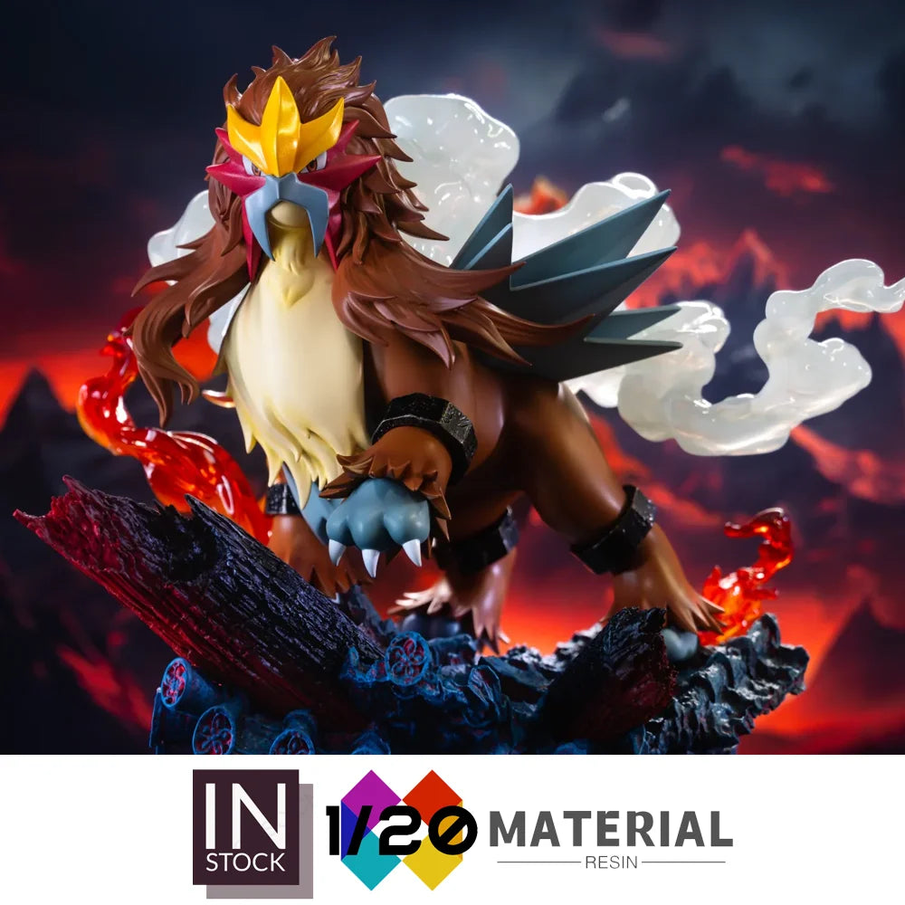 [In Stock]1/20 Resin Scale World [PALLET TOWN] - Suicune & Entei[Split RE-MENT]