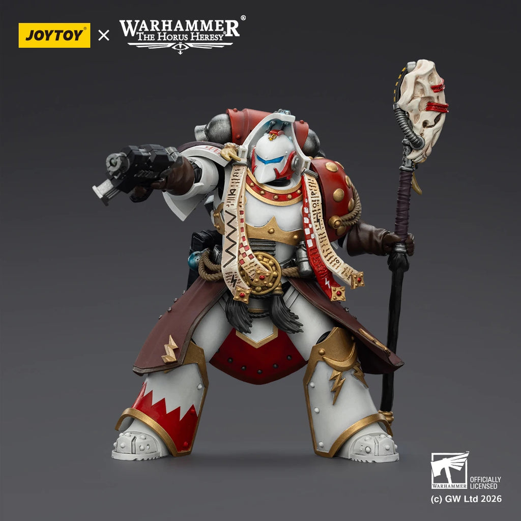 JOYTOY 1/18 Warhammer 40K Action Figures White Scars Stormseer Consul Legion Praetor in Cataphractii Terminator Armour Model