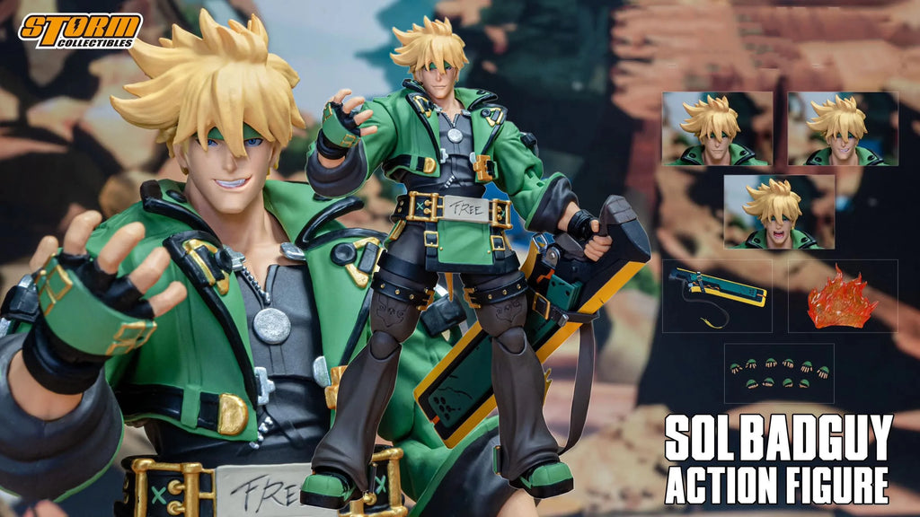Storm Toys 1/12 Soldier ACSB01 ACSB01GN ACSB01BL Sol Badguy 6'' Action Figure Model Toy In Stock