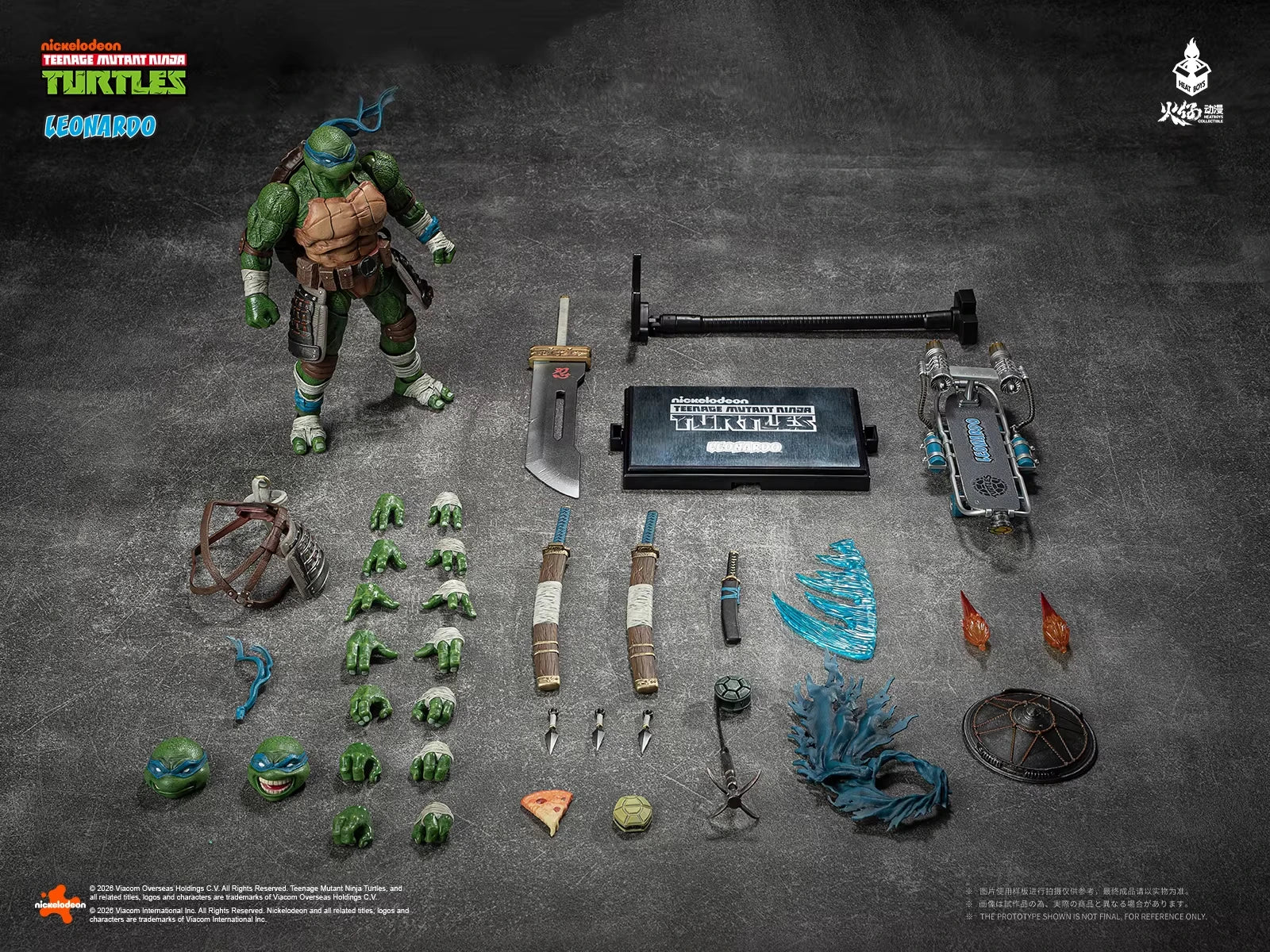 HEATBOYS Ninja Turtles Action Figure TMNT Leonardo Anime Figurine Joint Movable Model Collection Desktop Ornament Toys Kids Gift
