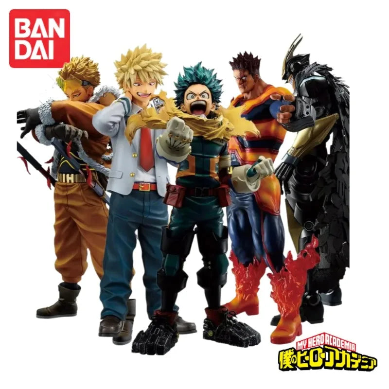 In Stock Original Bandai My Hero Academia Ichiban Kuji Endeavor Anime Action Figures Model Toys desktop Ornament collect Gifts
