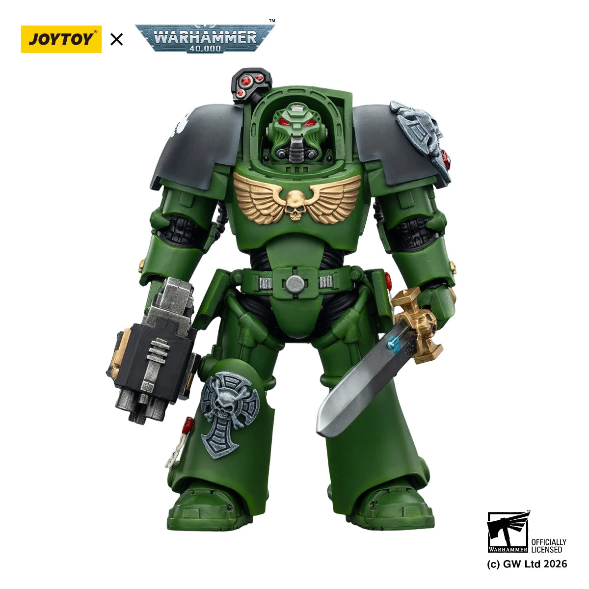 【MT】Original JOYTOY Warhammer 40K Salamanders Terminator 1/18 Action Figure Toy Collection