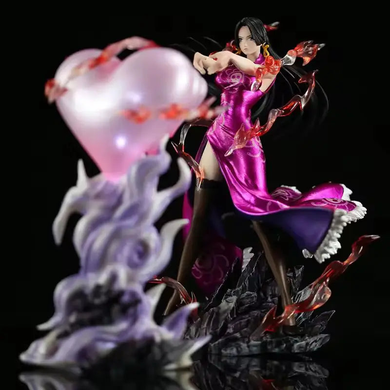 Anime One Piece Boa Hancock Herzform Ver. PVC-Actionfigur Sexy Girls Statue Sammlung Kampfmodell Spielzeug Puppengeschenke 27 cm