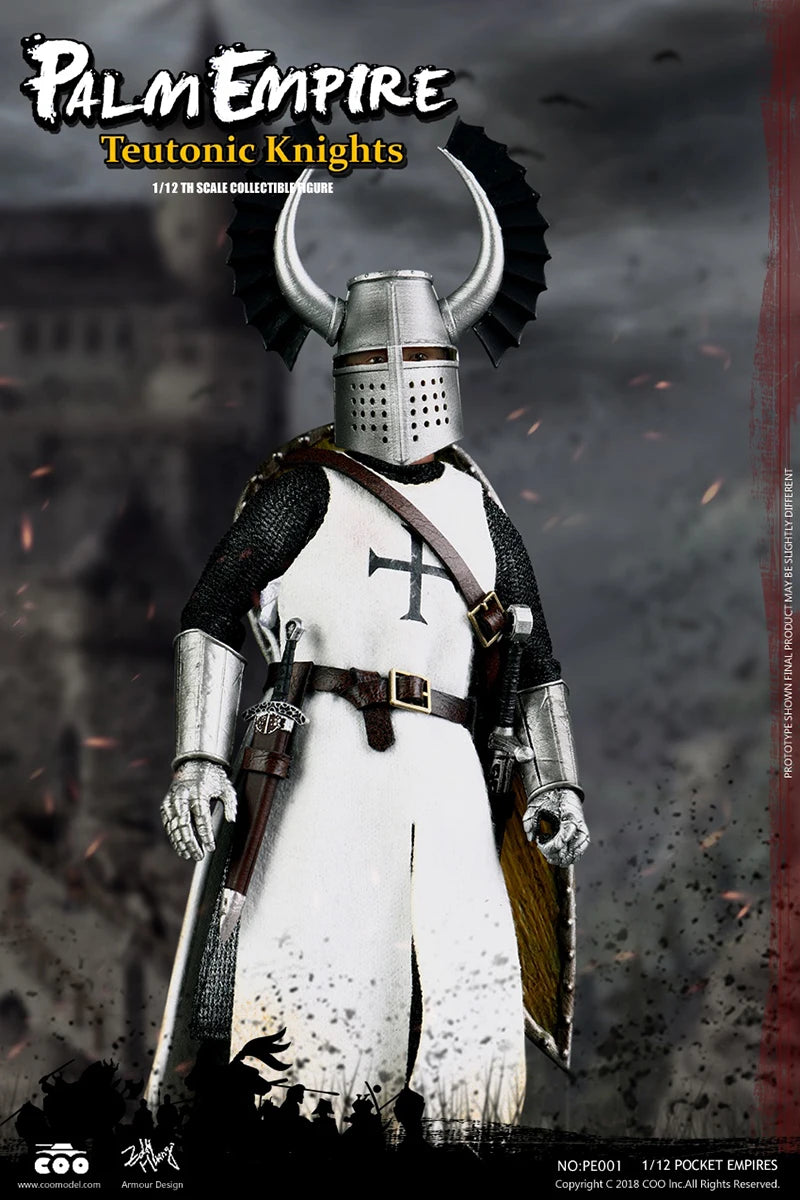 COOMODEL 1/12 Handheld Empire Series PE001 Teutonic Knights PE003 Hospital Knight Full Set 6" Action Figures In Stock