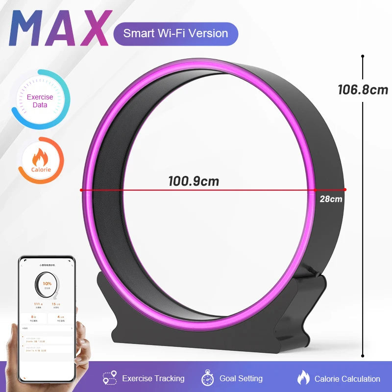 Silent Cat Exercise Wheel - Factory Direct Pet Running Spinner (Smart Tracking System, Durable Treadmill Design