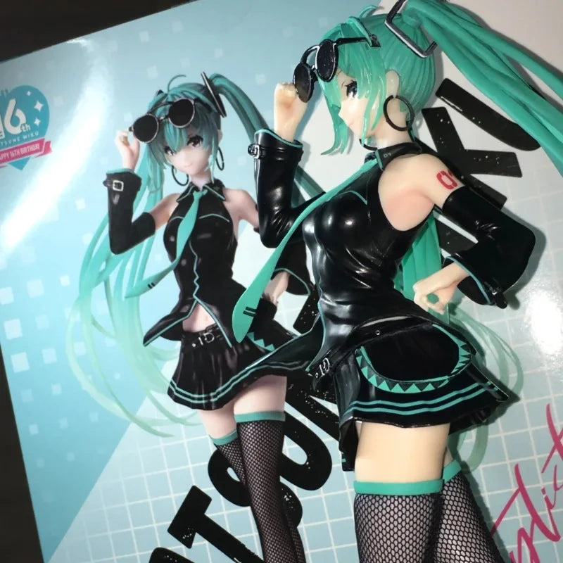 New Original Hatsune Miku Figure Stylist 16th Birthday Commemoration Anime Collection Model Action Figurine Doll Xmas Toys Gift