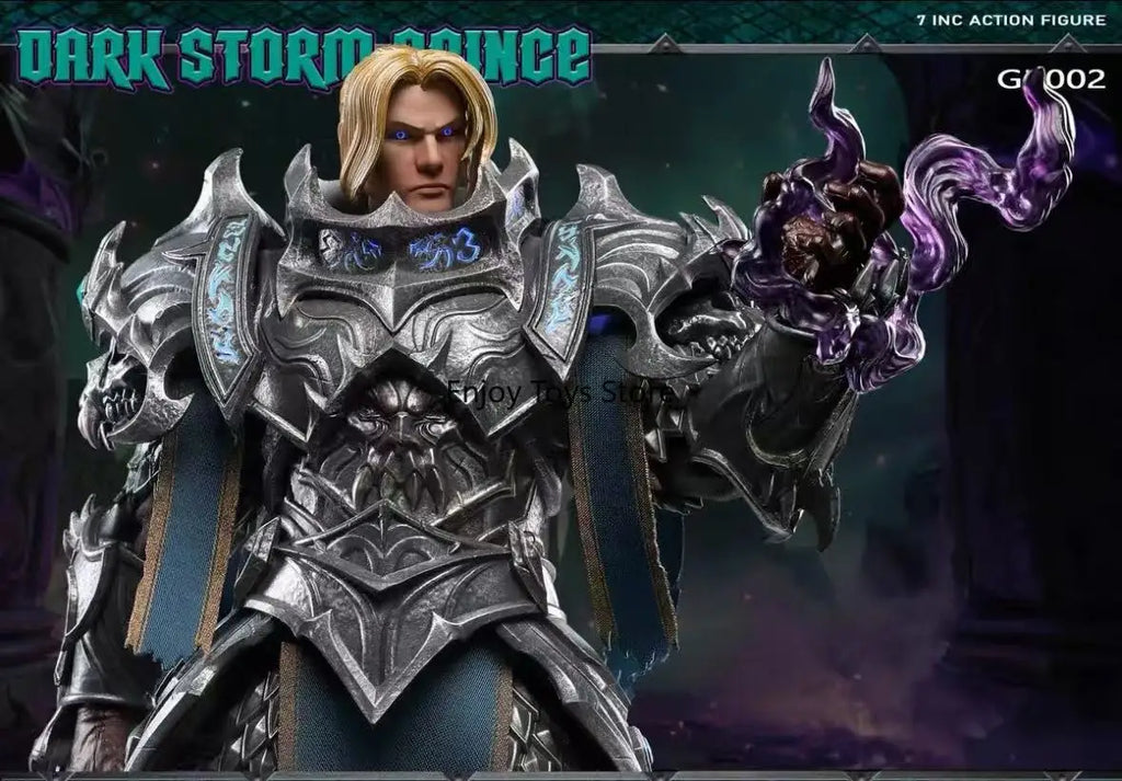In Stock: World of Warcraft - Prince Anduin of Stormwind (Corrupted Version) with Movable Eyes, GB002 Poseable Figure Model