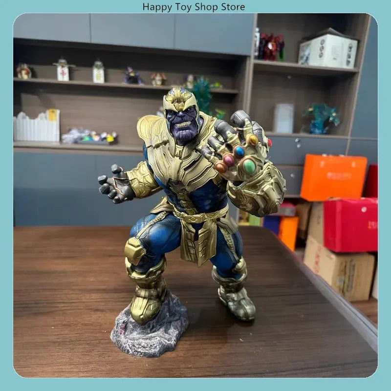 Marvel Avengers Thanos Infinity Gauntlet 36cm PVC Action Figure Statue Desktop Decoration Gift Collection