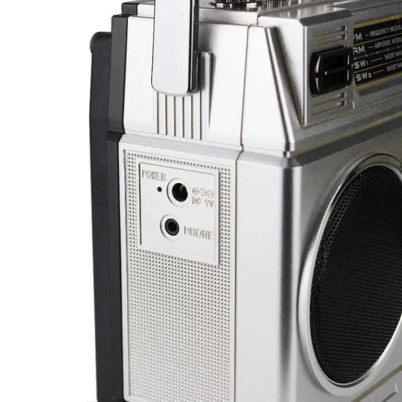 Puxing New Retro Cassette Tape Recorder Stereo Wireless Bluetooth Speakers Nostalgic Portable FM Radio USB TF Card Music Player