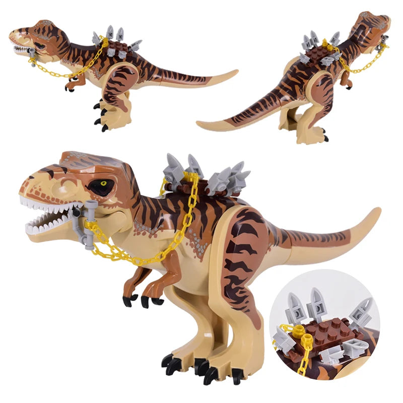 2025 New Jurassic Dinosaur Titanosaurus Dinosaur Seat Buildable Dino with Fortress Structure Ladders Flag