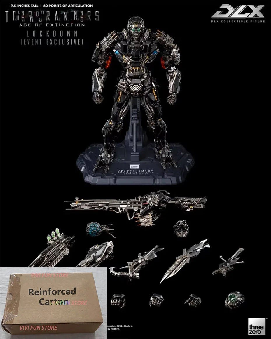 In Stock Originate 3A THREEZERO DLX Lockdown Movable Model Toys Collect Age of Extinction EVENT EXCLUSIVE