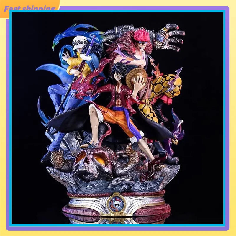 Anime One Piece 20cm Figures Luffy Trafalgar 3 Captain One Piece Action Figures Figurine Collection Ornament Pvc Model Toys Gift