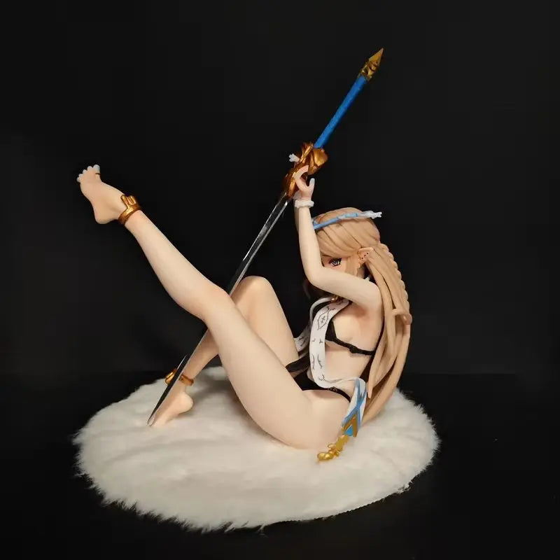 Anime Wuthering Waves Kantiya Figurine Elf Girl With Sword Bikini Outfit Pvc Action Figure Desktop Decor Collection Toy Gift